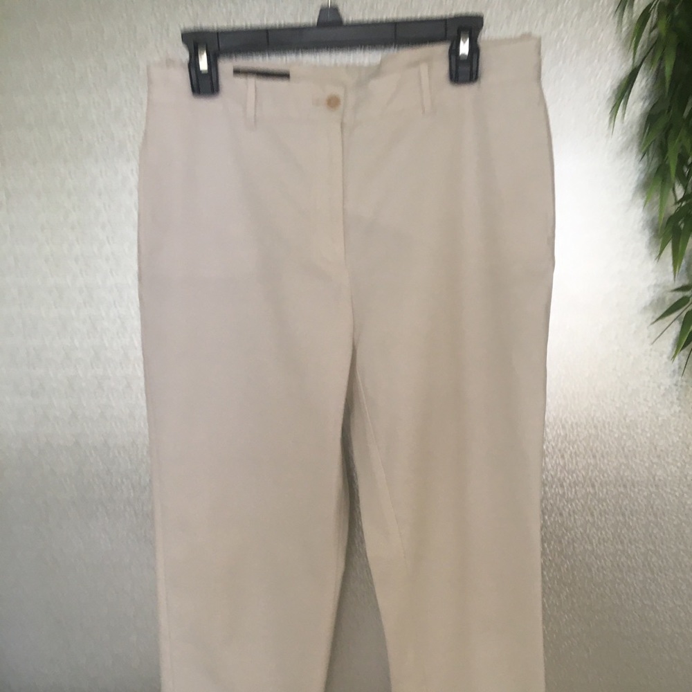 Italian designer Loro Piana white pants, size 10